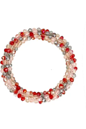 Manfield Roze glaskralen armband