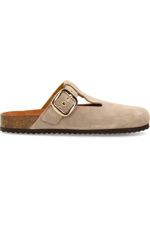 Manfield /grijs suède clogs