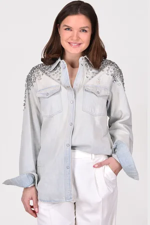 Golden Goose Blouse GWP00589.P000627.50100 blauw