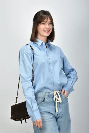 Ami Blouse Classic USH161.CO0063 blauw