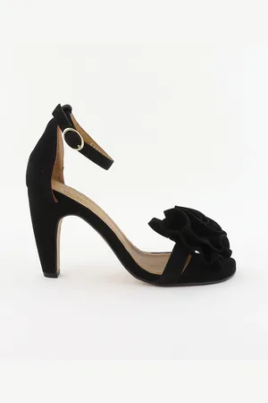 Toral Sandalen BRISS met roos detail zwart