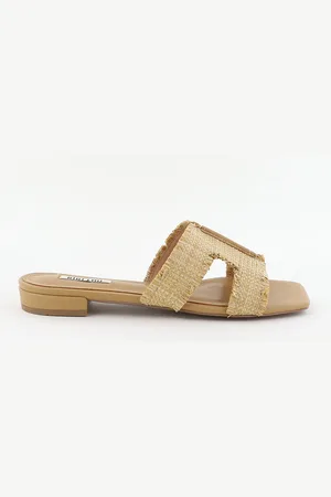 Bibi Lou Slippers leatherlook bruin