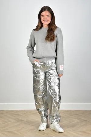 Golden Goose Cargo broek zilver
