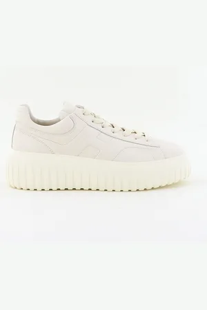 Hogan Sneakers met hoge zool H Stripes beige