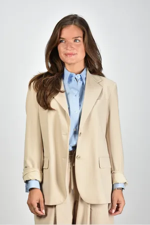 Max Mara Weekend blazer Erik met reverskraag beige