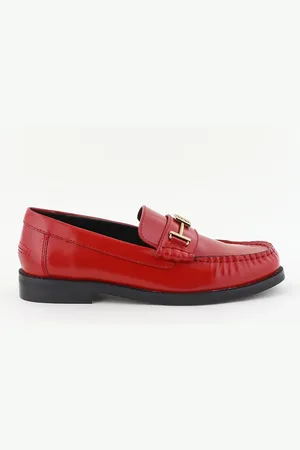 Bibi Lou Loafers met gesp detail rood