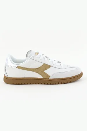 Diadora Sneakers Trainer Metal met platte zool wit