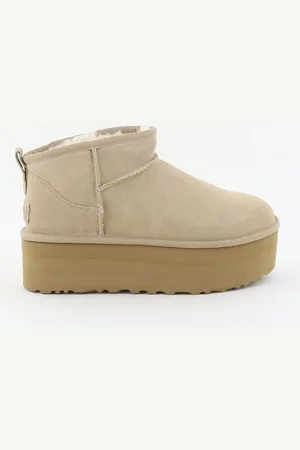 UGG Enkellaarsjes Classic Ultra Mini Platform 1135092 sand