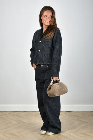 Ganni Wijde 5-pocket jeans blauw