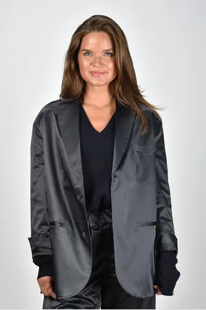 Sea me happy Oversized blazer Bailey Shiny Cotton blauw