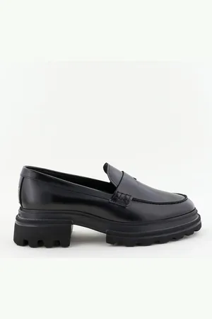 Hogan Loafers H674 met hogere zool zwart