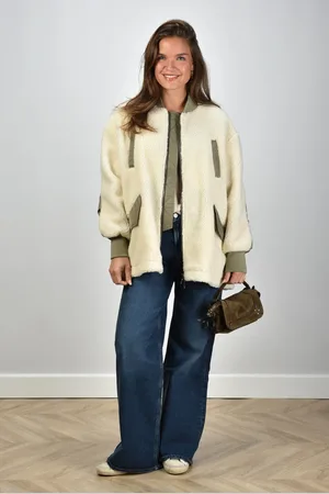 Blonde No.8 Jas Renee met ritssluiting beige