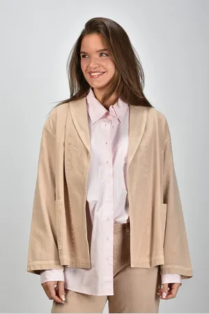XiRENA Denim jack Willis met voorzakken beige