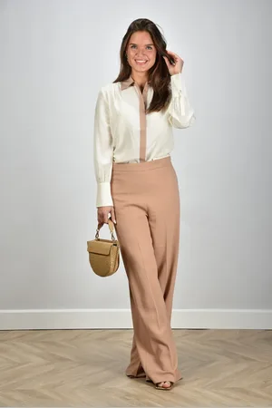 Joseph Zijde blouse Evora JF008995 crème