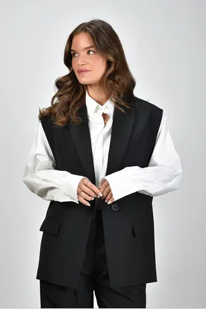 IRO Gilet Cynesa met klepzakken zwart