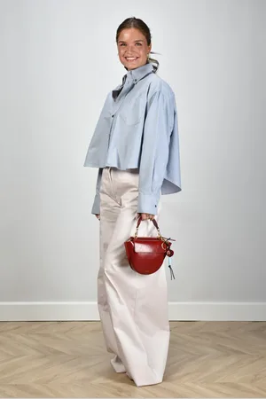 Ami Blouse Cropped Oversized USH123.CO0031 blauw