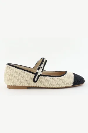 Bibi Lou Gebreide ballerinas 657Z87VK white