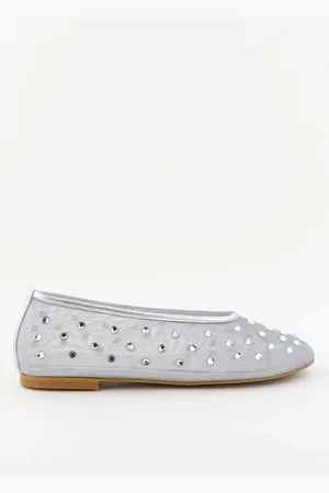 Toral Ballerinas TL-SYBILLA mesh zilver