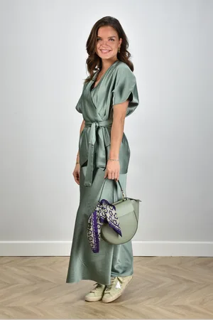 Sea me happy Maxi rok Scarlett Shiny Tafta groen