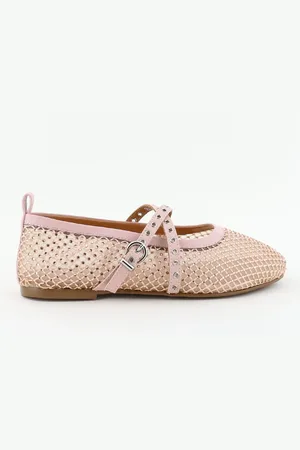 Toral Roze ballerinas met strass steentjes TL-VILMA tenere
