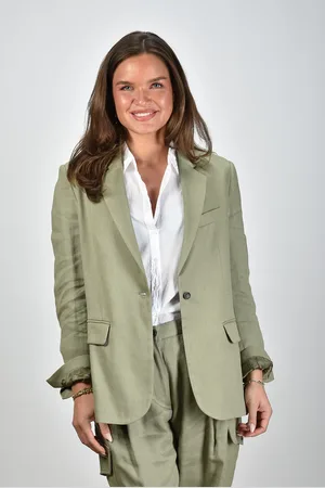 Nine In The Morning Blazer Bella met klepzakken groen