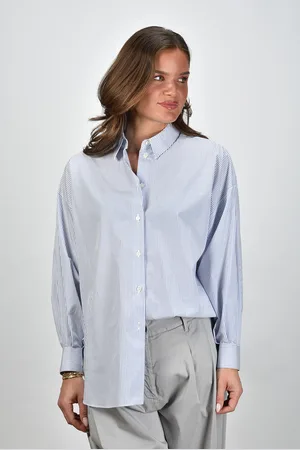 Academia Blouse blauw gestreept Giorgia 1069-626 riga azzurra
