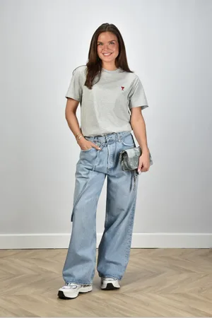 AGOLDE Jeans Emmi met ceintuur incline
