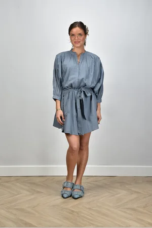 Sea me happy Jurk Balloon Short Double Layered grijs