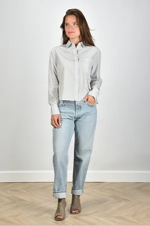 AGOLDE High-rise jeans 90s met rechte pijpen blauw