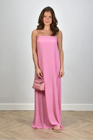 SEMICOUTURE Strapless jurk roze