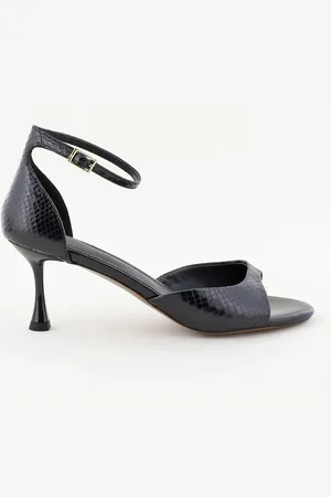 Toral Sandalen Firenze met slangenprint zwart
