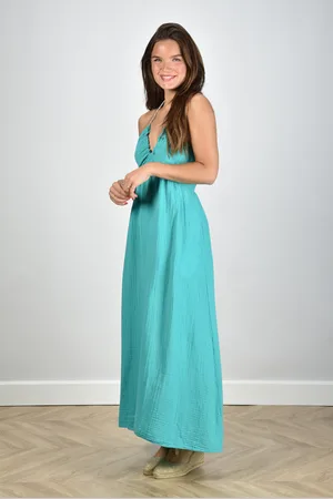 XiRENA Halter maxi jurk Maggie blauw