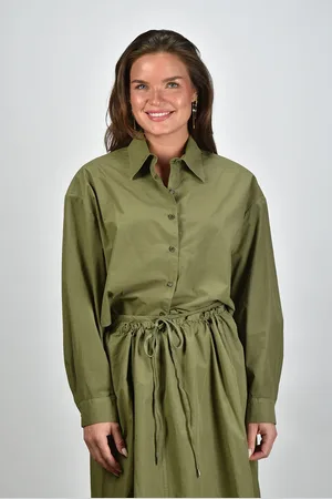 Aspesi Blouse cropped groen