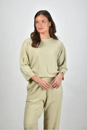 EXTREME CASHMERE Trui Jewel met driekwart mouwen desert