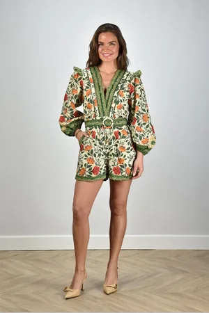 Farm Rio Jumpsuit met schouderdetail multicolour