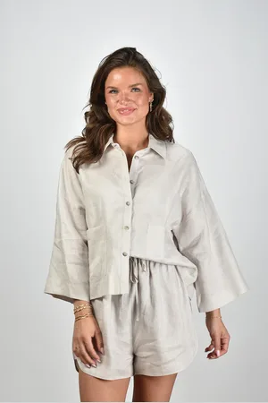 Greek Archaic Kori Blouse S25K-160131 ice