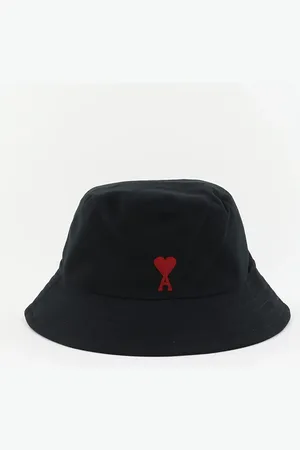 Ami Bucket hat Red ADC UHA246.AW0041 black