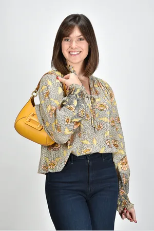 ULLA JOHNSON Blouse Kaitlyn PS240221 chrystanthemum