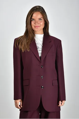 ANINE BING Blazer Sara A-01-0294-RED15 burgundy