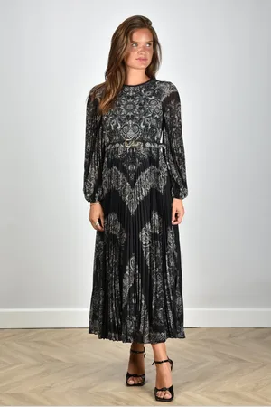 ZIMMERMANN Jurk Sunray Long Sleeve Midi 0581DF24R black paisley