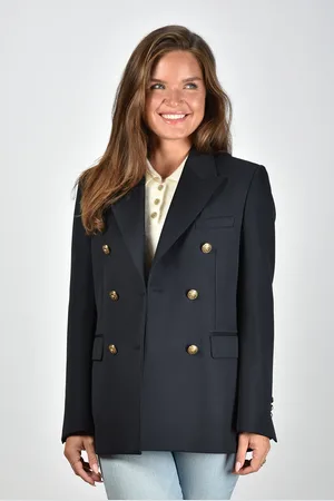 Golden Goose Blazer double-breasted blauw