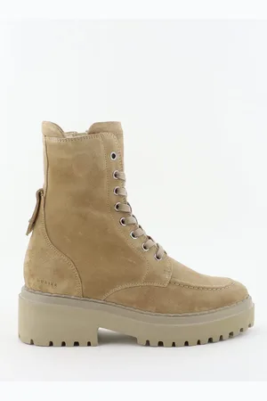 Nubikk Enkellaarsjes Fae Bobbi Fur 21088200 oak suede