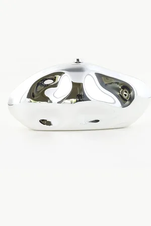 Cult Gaia Clutch The Caldera CL3054PS shiny silver