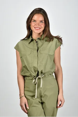 Academia Blouse Perla 74DT1-722 verde unito