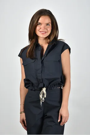 Academia Blouse Perla 74DT1-530 blu unito