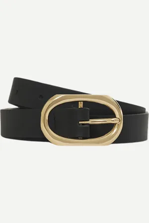 ANINE BING Riem Small Signature Link A-12-2187-000 black with gold