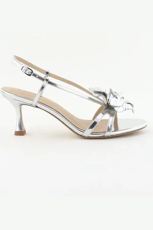 Lola Cruz Sandalen 035Z17BK silver
