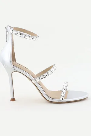 Lola Cruz Sandalen 213Z07BK silver