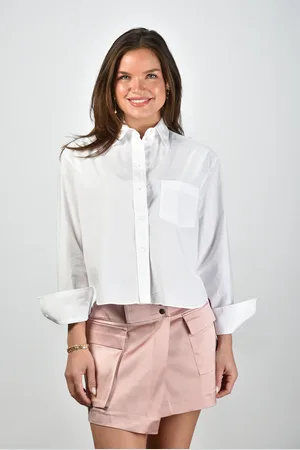 Academia Blouse Mia 74DT1-020 bianco unito
