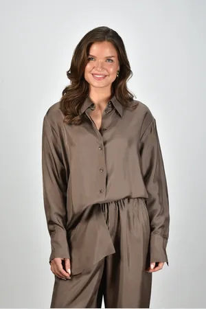 Rohe RÓHE blouse 415-19-085 taupe